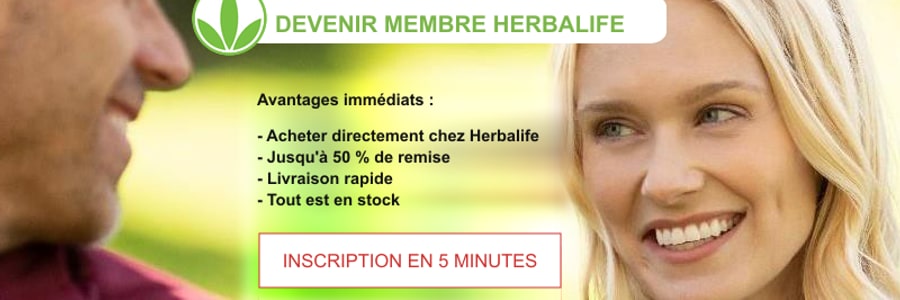 Devenez Membre Herbalife : achetez directement chez Herbalife, remise jusqu'à 50 %, délais de livraison rapides, tout en stock